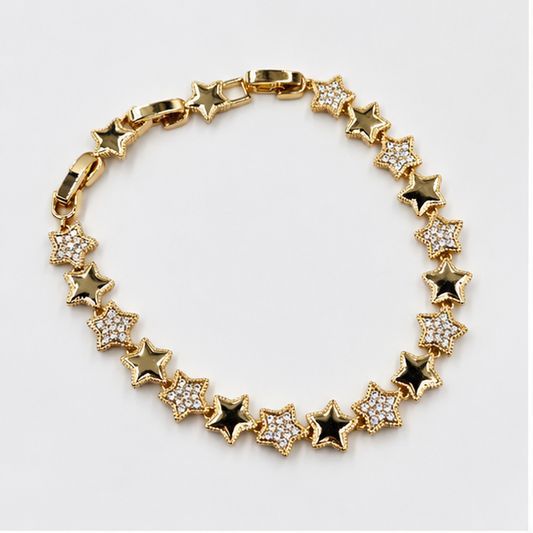 Pulsera Estrellas Doradas